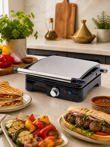 Royal Swiss grill panini in cucina premium con piatti grigliati