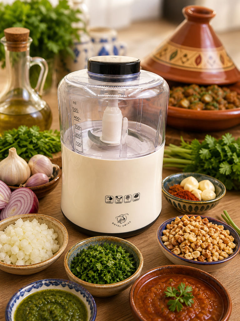 Royal Swiss tritatutto per harissa salse condimenti e ripieni