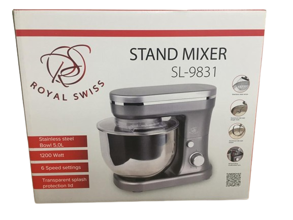 Impastatrice Planetaria Royal Swiss SL-9831 1200W 5L Argento