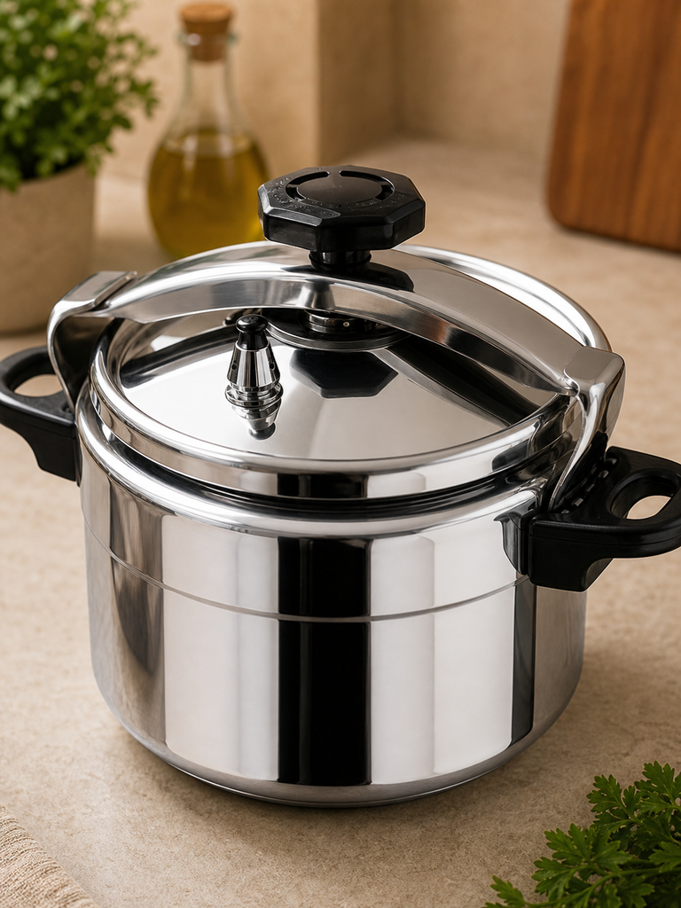 Dettagli SwissLine cocotte coperchio valvola e manici laterali