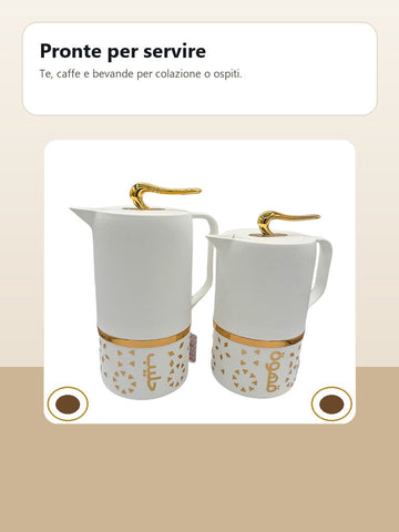 Caraffe termiche pronte per servire te caffe e bevande