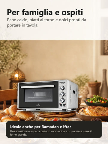 Forno Itimat 50L per famiglia ospiti Ramadan e iftar