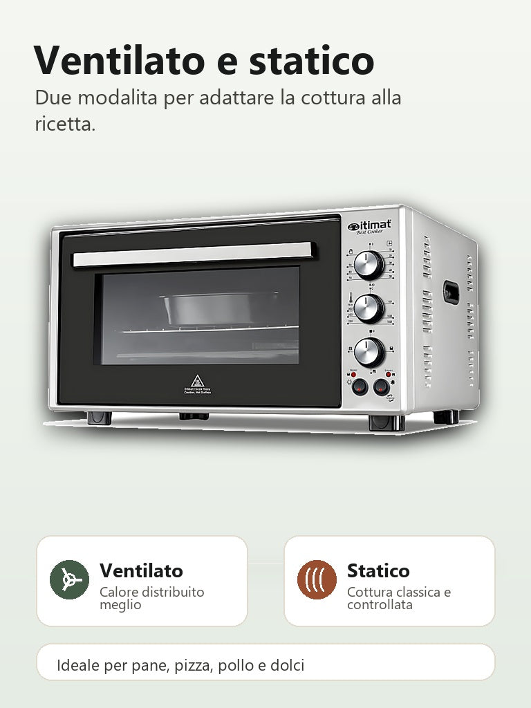 Forno Itimat 50L ventilato e statico per pane pizza pollo e dolci