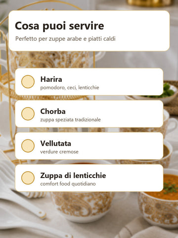 Ricette da servire con il servizio Harira: harira chorba vellutata e zuppa di lenticchie