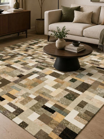 Tappeto Zahiali Mosaico Urbano ambientato, immagine principale 768 x 1024