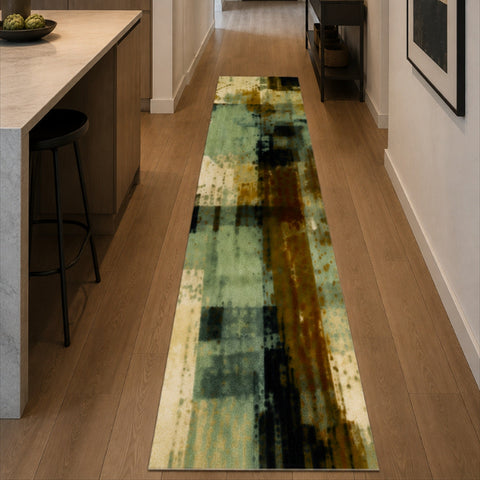 Tappeto Zahiali Oasi Dipinta 80 x 300 cm ambientato in corridoio